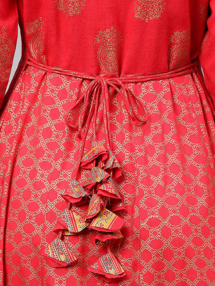 foil print anarkali kurta - 16987258 - Zoom Image - 4