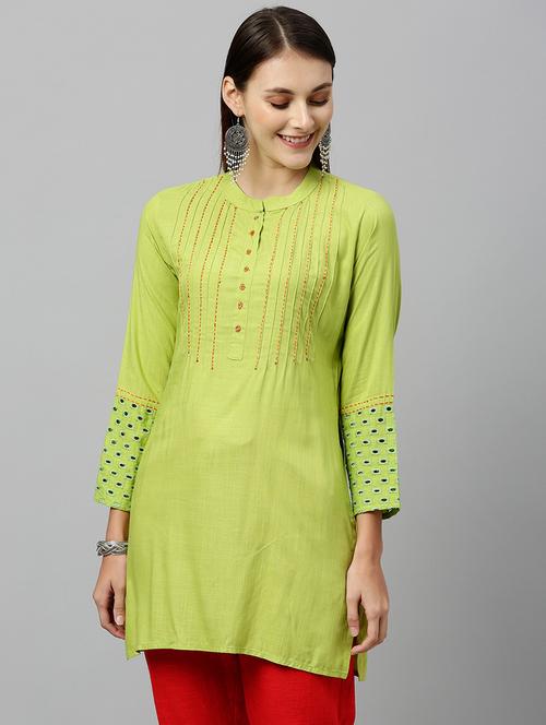 pintucks straight kurti - 16987264 - Very Small Image - 1