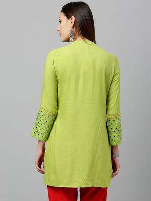 pintucks straight kurti - 16987264 - Standard Image - 3