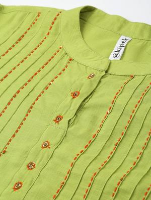 pintucks straight kurti - 16987264 - Standard Image - 5