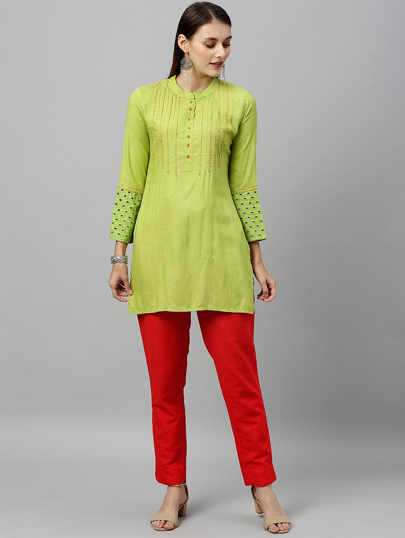 pintucks straight kurti - 16987264 - Zoom Image - 4