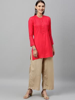 pintucks straight kurti - 16987265 - Standard Image - 4