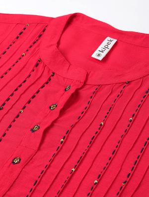 pintucks straight kurti - 16987265 - Standard Image - 5