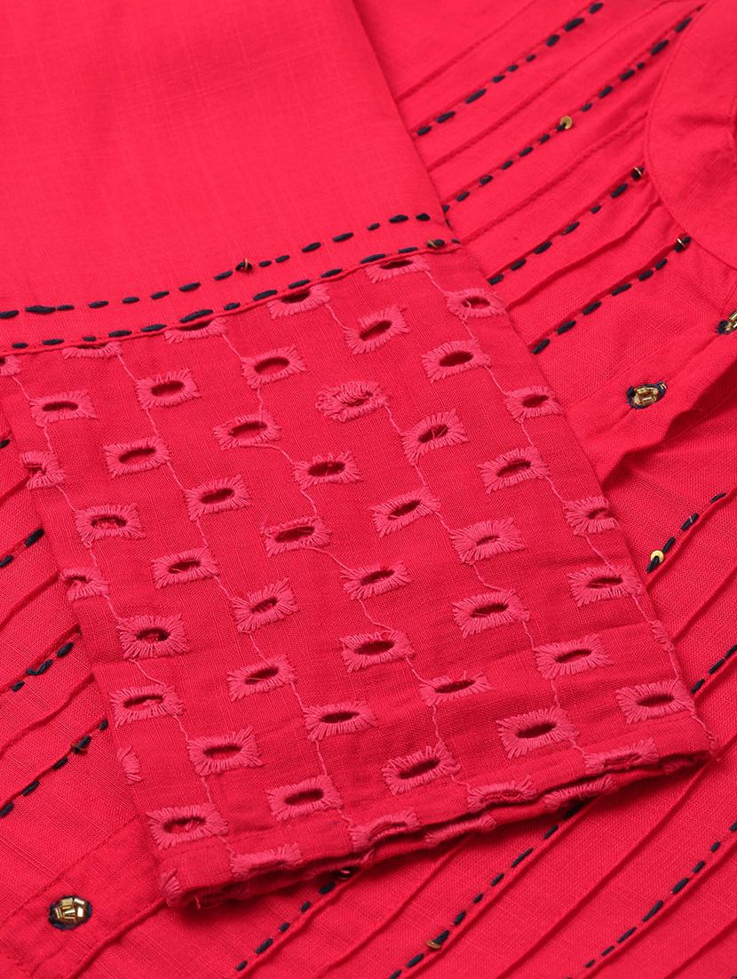 pintucks straight kurti - 16987265 - Zoom Image - 6