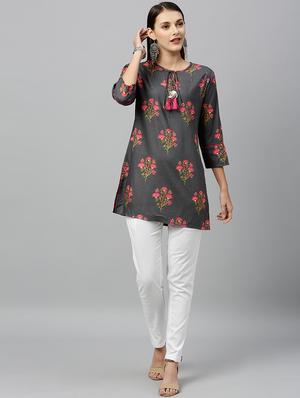 block print straight kurti - 16987269 - Standard Image - 4