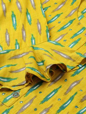 ikat print straight kurti - 16987272 - Standard Image - 6