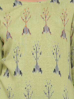 ikat print straight kurti - 16987275 - Standard Image - 6