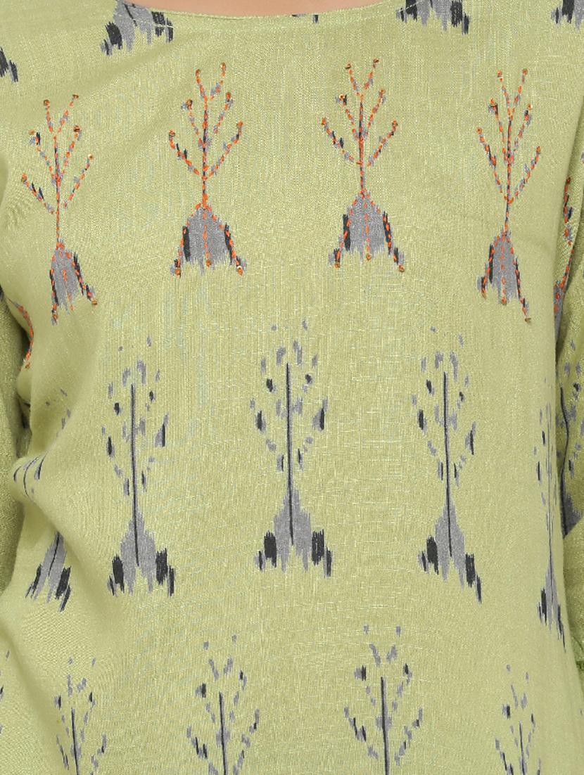 ikat print straight kurti - 16987275 - Zoom Image - 6