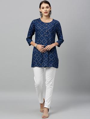 printed straight kurti - 16987280 - Standard Image - 4