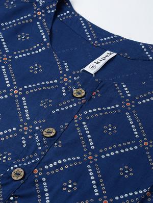 printed straight kurti - 16987280 - Standard Image - 5