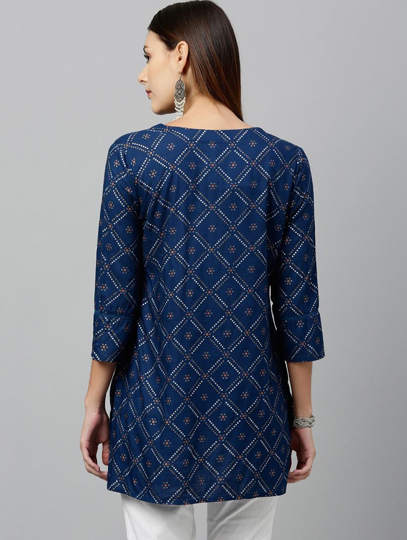 printed straight kurti - 16987280 - Zoom Image - 3