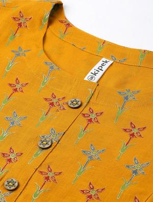 floral print straight kurti - 16987281 - Standard Image - 5