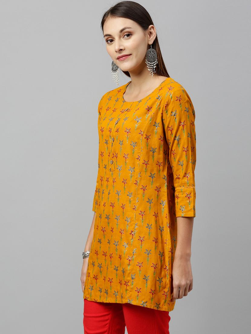 floral print straight kurti - 16987281 - Zoom Image - 2