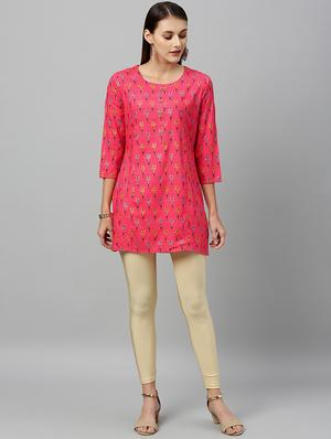 floral print straight kurti - 16987282 - Standard Image - 4