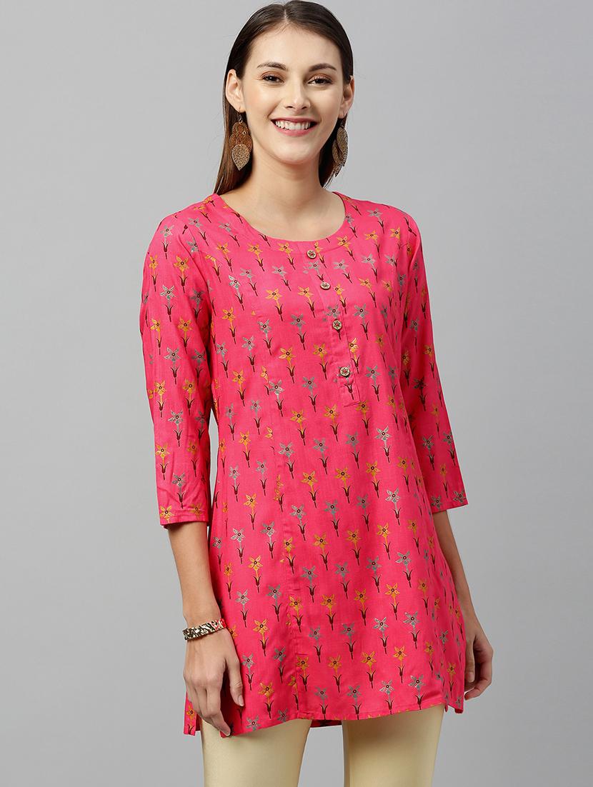 floral print straight kurti - 16987282 - Zoom Image - 1