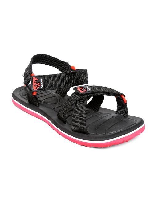 red pu back strap sandals - 16987694 - Standard Image - 1