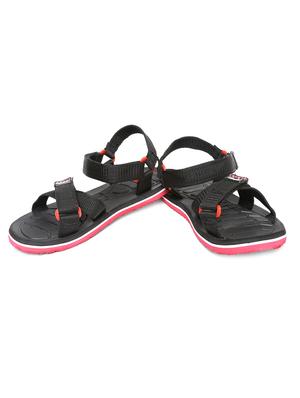 red pu back strap sandals - 16987694 - Standard Image - 4