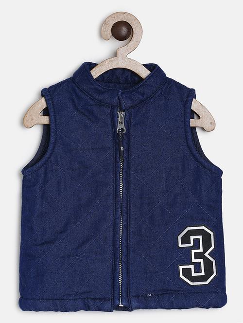 dark blue cotton waistcoat jackets - 16987719 - Standard Image - 1