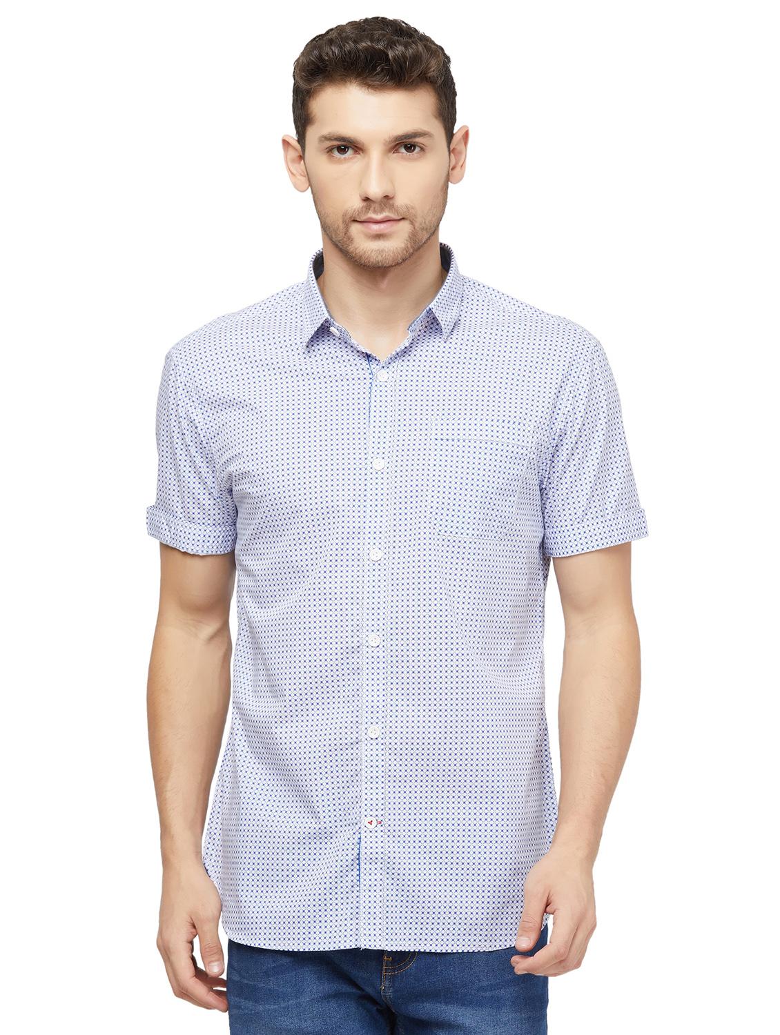 white printed casual shirt - 16987776 - Zoom Image - 1