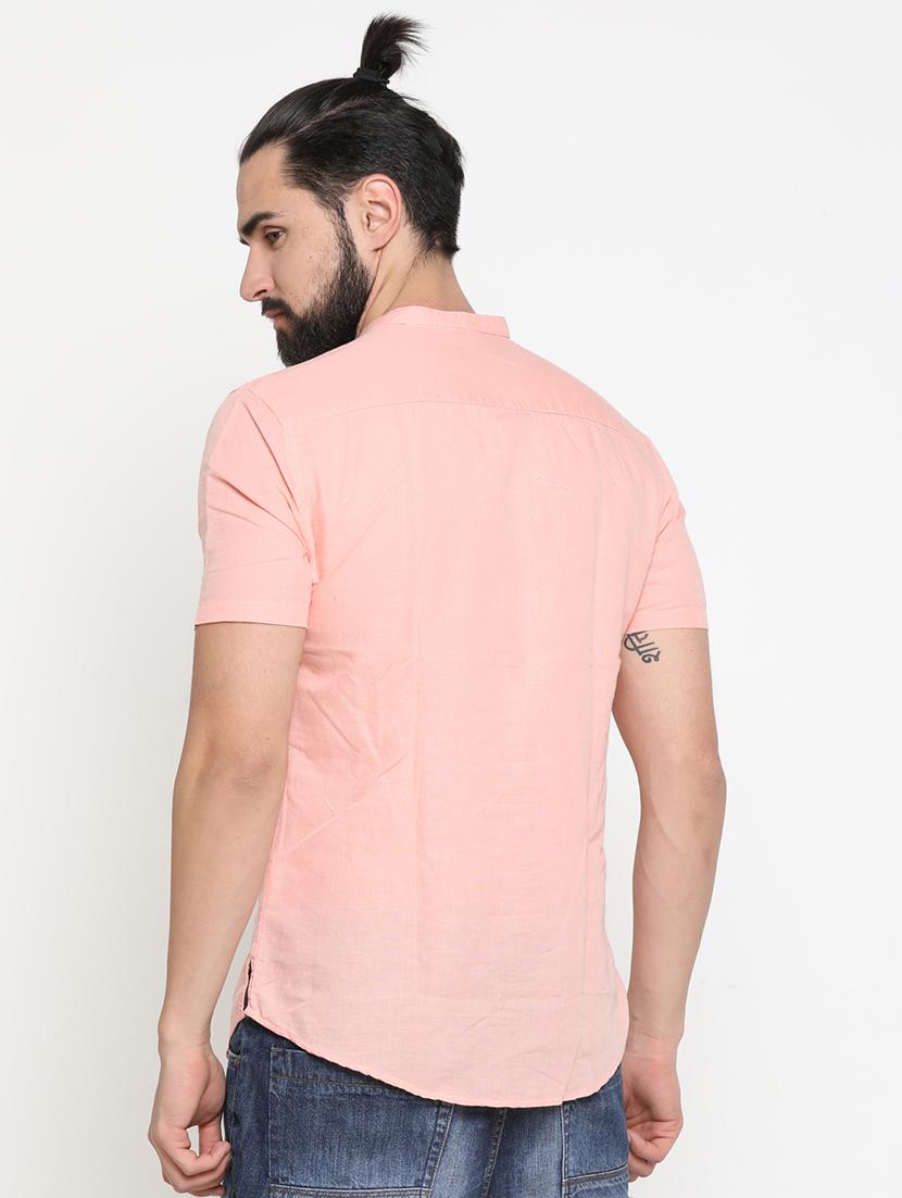 pink solid short kurta - 16987953 - Zoom Image - 3