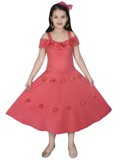 orange cotton blend frock - 16988384 - Standard Image - 1