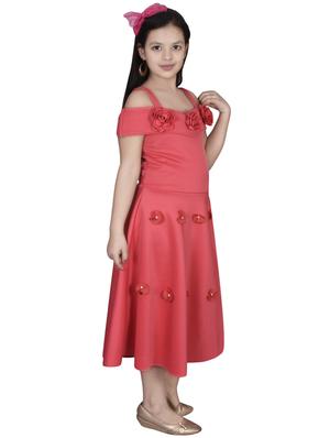 orange cotton blend frock - 16988384 - Standard Image - 2