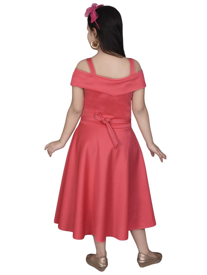 orange cotton blend frock - 16988384 - Zoom Image - 3