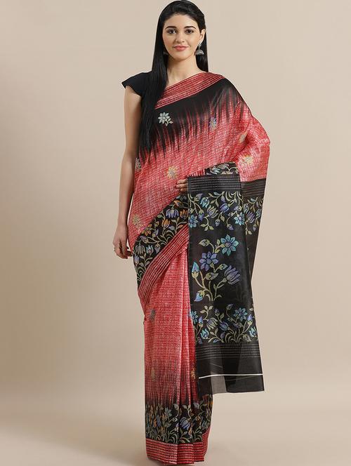 floral bhagalpuri saree with blouse - 16988410 - Standard Image - 1