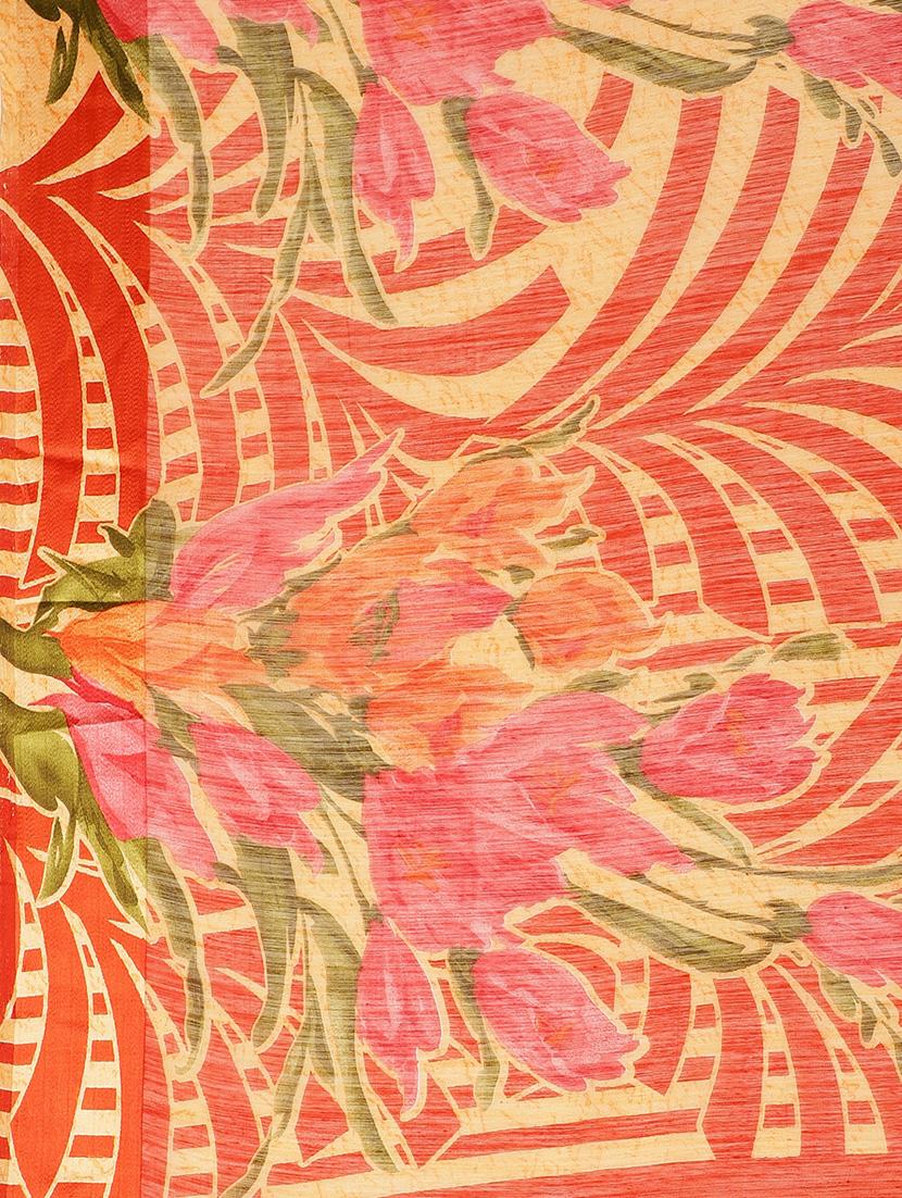 floral bhagalpuri saree with blouse - 16988430 - Zoom Image - 3
