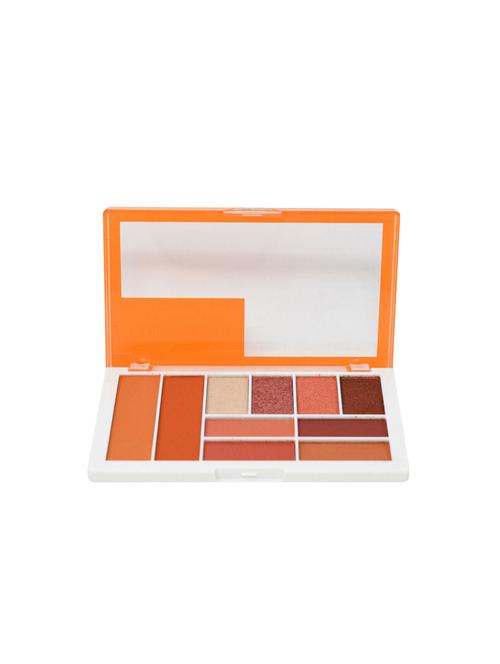 kiss beauty 8 color eyeshadow and 2 color blusher pallet natural and vivid makeup shade-02 - 16988743 - Standard Image - 1