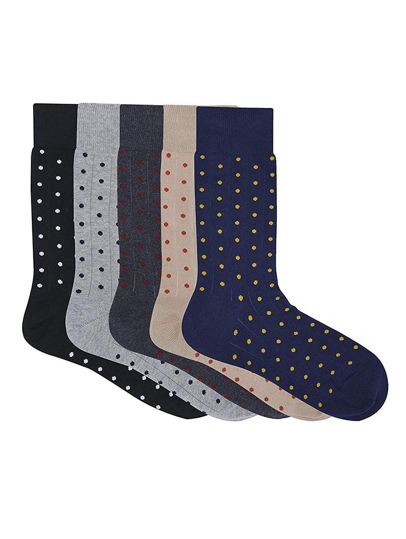 men pack of 5 printed above ankle length sock - 16989160 - Zoom Image - 1