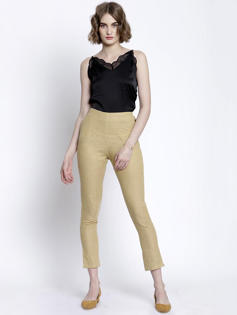 high rise solid cigarette trouser - 16989408 - Zoom Image - 4
