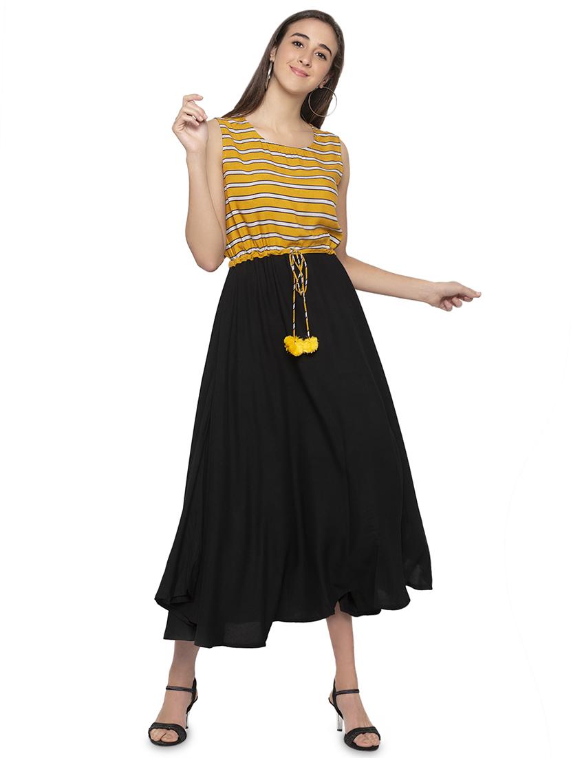 drawstring waist maxi dress - 16989800 - Zoom Image - 1