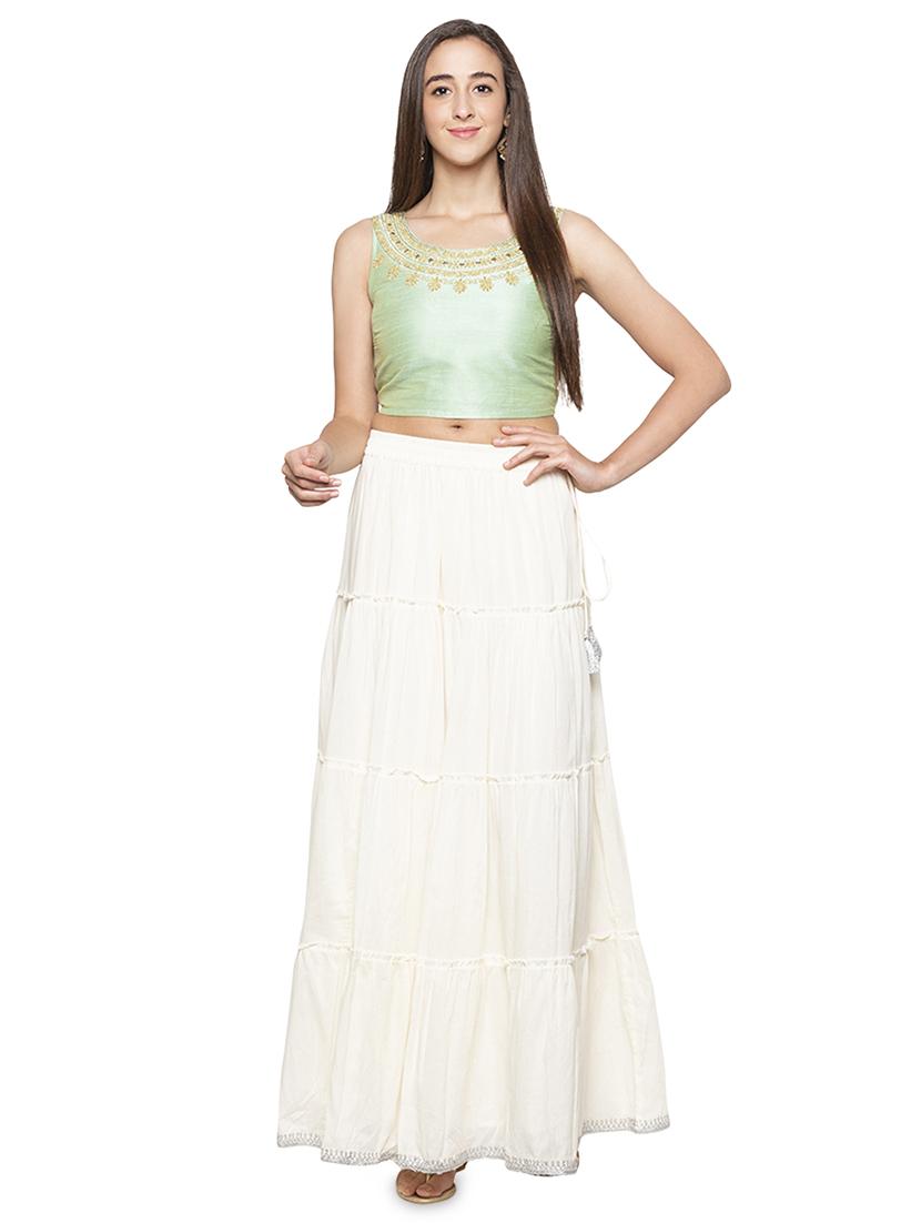 green satin solid blouse - 16989847 - Zoom Image - 4
