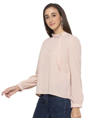rosewater pink pearl embellished top - 16989873 - Standard Image - 2