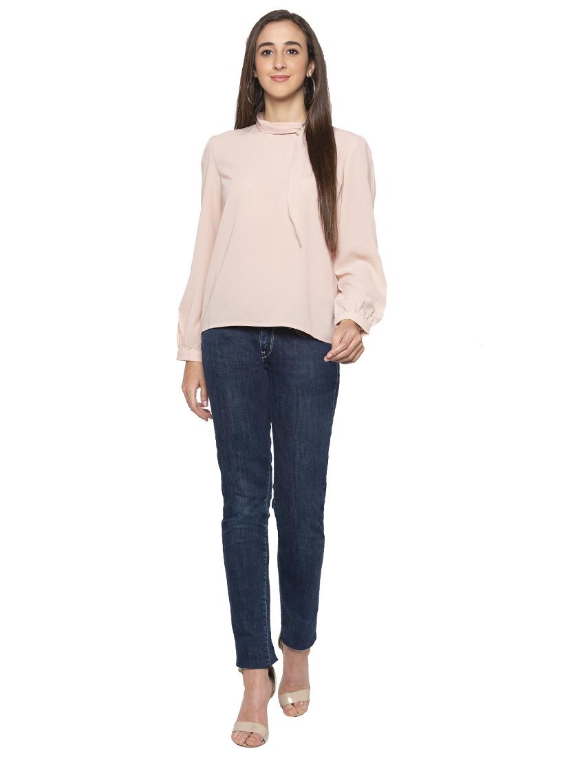 rosewater pink pearl embellished top - 16989873 - Zoom Image - 4