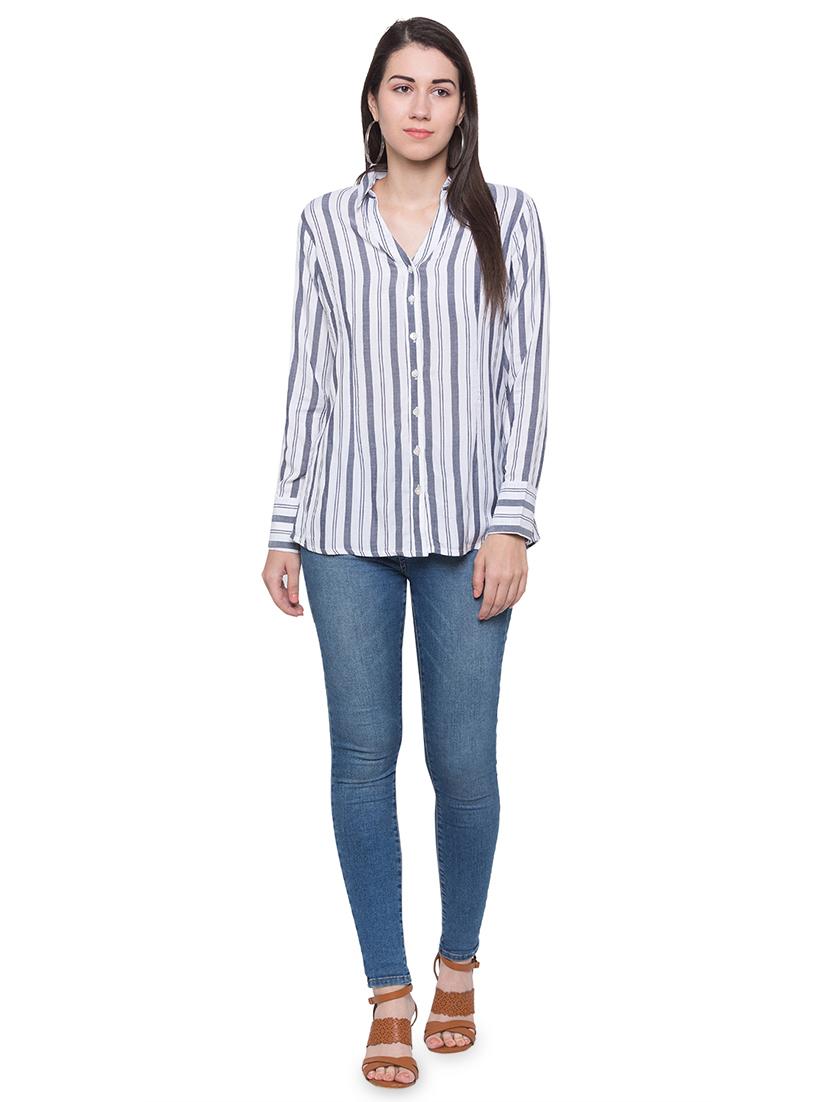 long sleeves striped shirt - 16989880 - Zoom Image - 4
