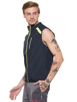 navy blue taped casual jacket - 16989887 - Standard Image - 2