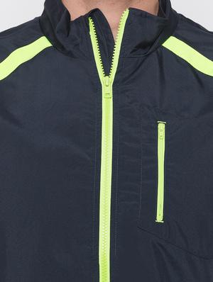 navy blue taped casual jacket - 16989887 - Standard Image - 5