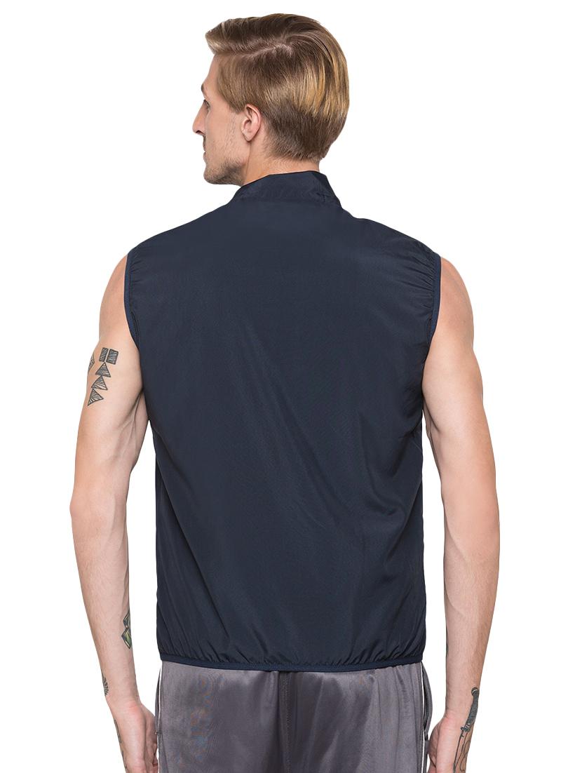 navy blue taped casual jacket - 16989887 - Zoom Image - 3