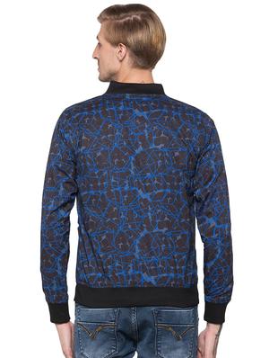 black geometric print bomber jacket - 16989888 - Standard Image - 3