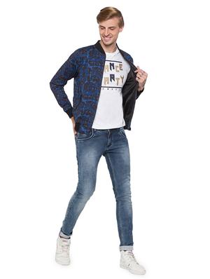 black geometric print bomber jacket - 16989888 - Standard Image - 4