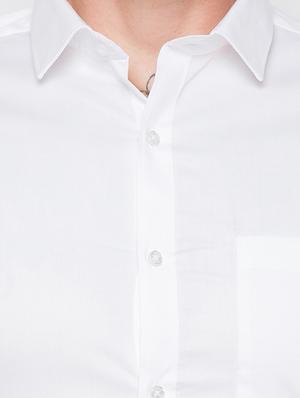 white self design formal shirt - 16989895 - Standard Image - 5