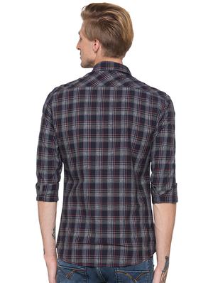 black checkered casual shirt - 16989908 - Standard Image - 3