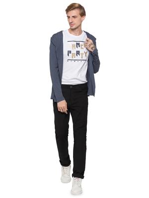 blue solid hooded shrug - 16990051 - Standard Image - 4