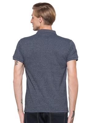 grey solid polo t-shirt - 16990067 - Standard Image - 3