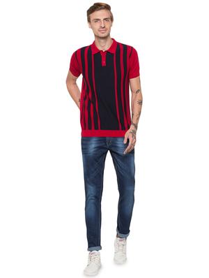 red striped polo t-shirt - 16990090 - Standard Image - 4