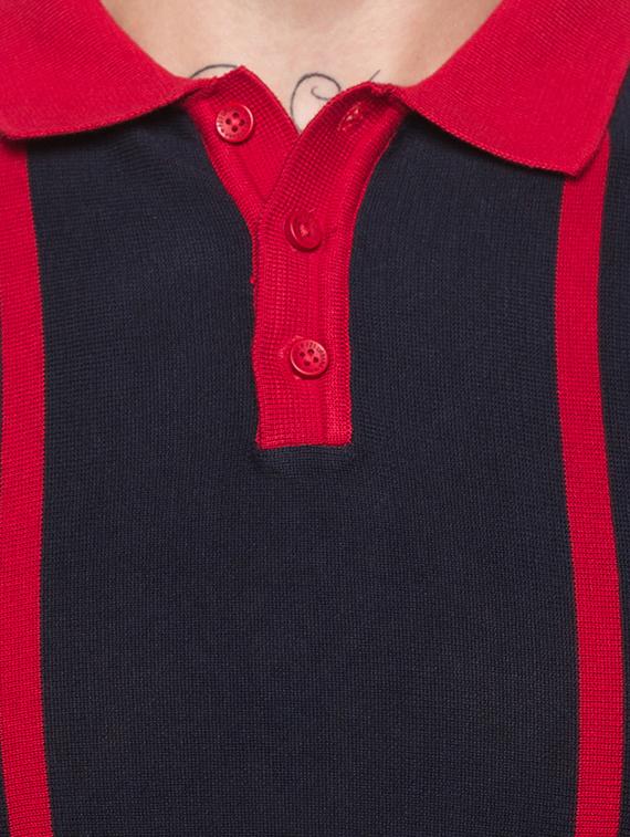 red striped polo t-shirt - 16990090 - Zoom Image - 5