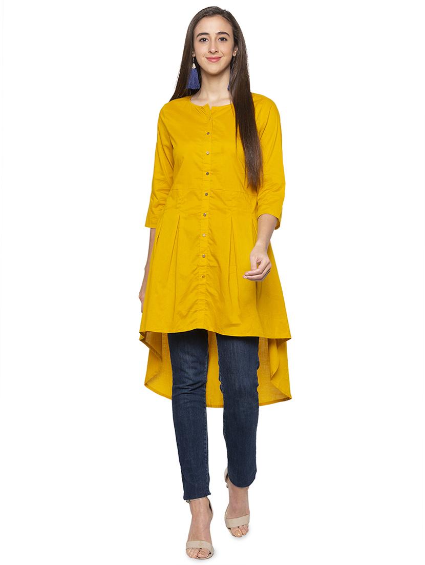 button up high-low tunic - 16990146 - Zoom Image - 1