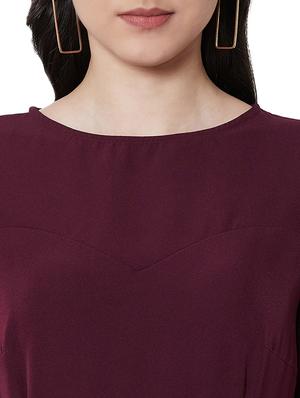 boat neck pephem dress - 16990155 - Standard Image - 4